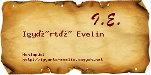 Igyártó Evelin névjegykártya